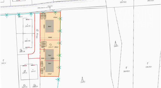 Rovinatý stavebný pozemok 1 116 m2, všetky IS, možnosť rozdelenia na 2 pozemky