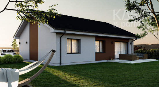 4-izbový tehlový bungalov v obci Golianovo
