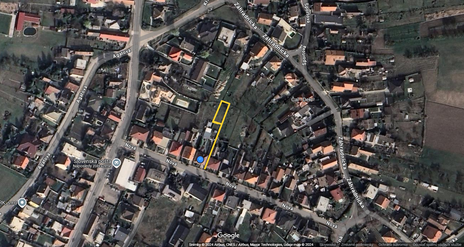 PREDANÉ - Stavebný pozemok v centre obce Tomášov na predaj