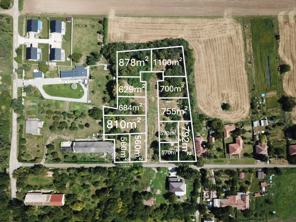 Stavebné pozemky na predaj – Štefanovičová (časť Horný Taráň, 14 km od Nitry)