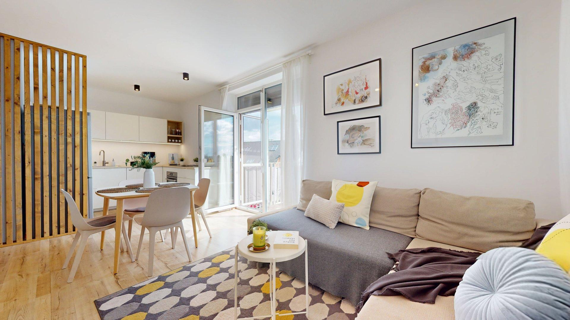 REZERVOVANÉ PRAKTICKY ZARIADENÝ 2I BYT S BALKÓNOM A PIVNICOU