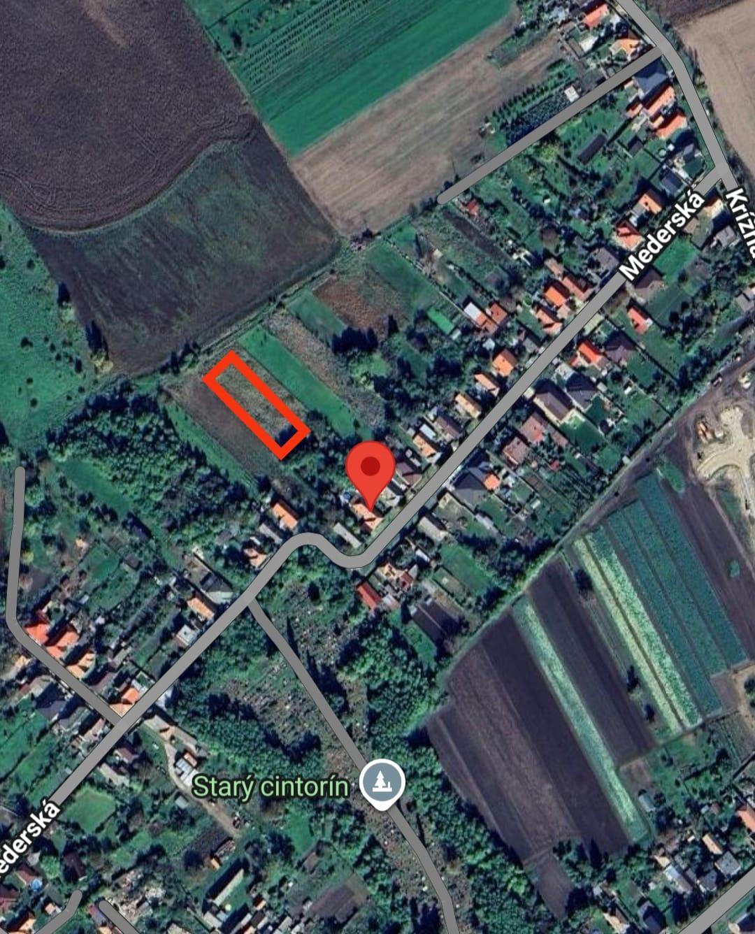 ***Nová cena*** EXKLUZÍVNE len u Nás: Predaj záhrady, odčlenenej novozameranej parcely v obci Palárikovo, vo výmere cca.1500m2