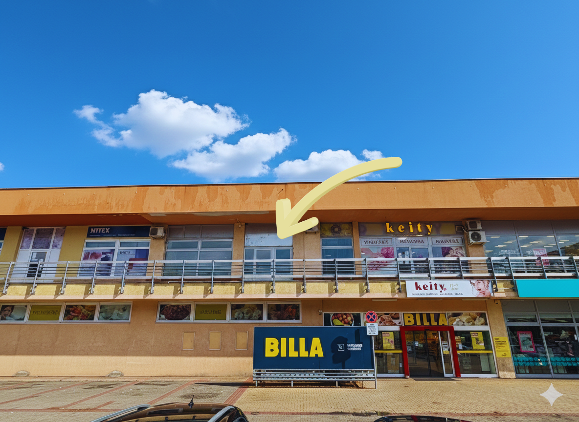 OBCHODNO-SKLADOVÝ PRIESTOR 80 M2 S RAMPOU A VÝŤAHOM