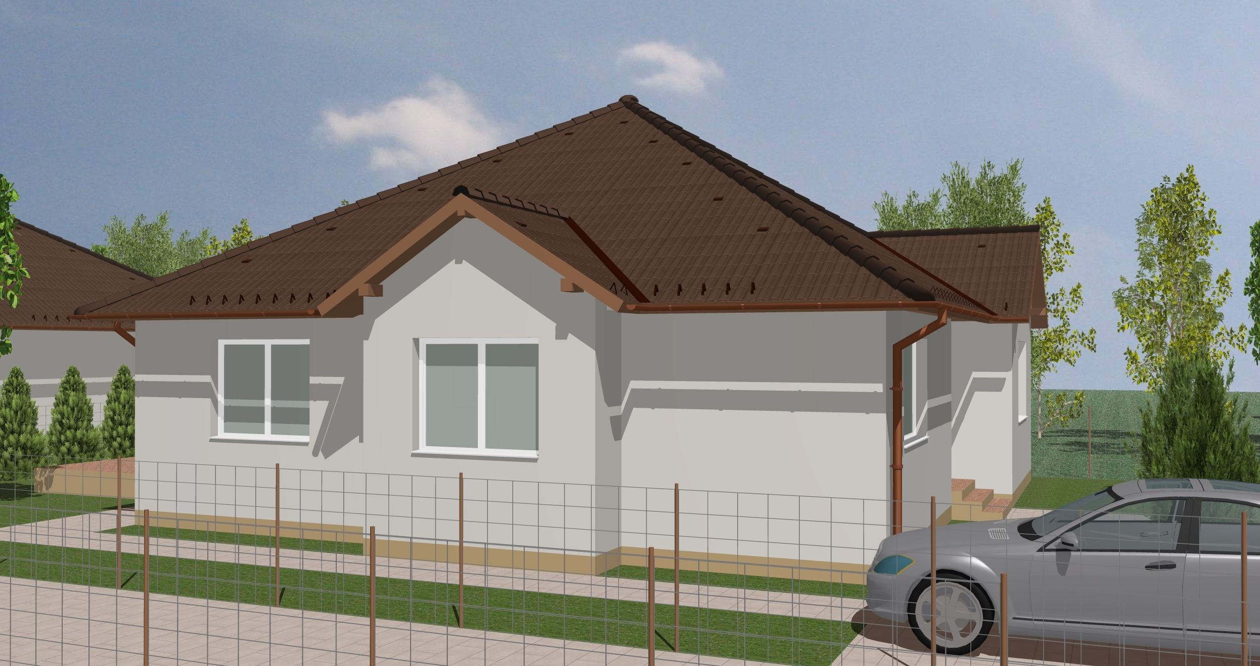 Predaj - Rodinné  domy,  3 a 4 izbové, nízko-energetické novostavby ,,Typ Bungalov“ RAJKA - Maďarsko