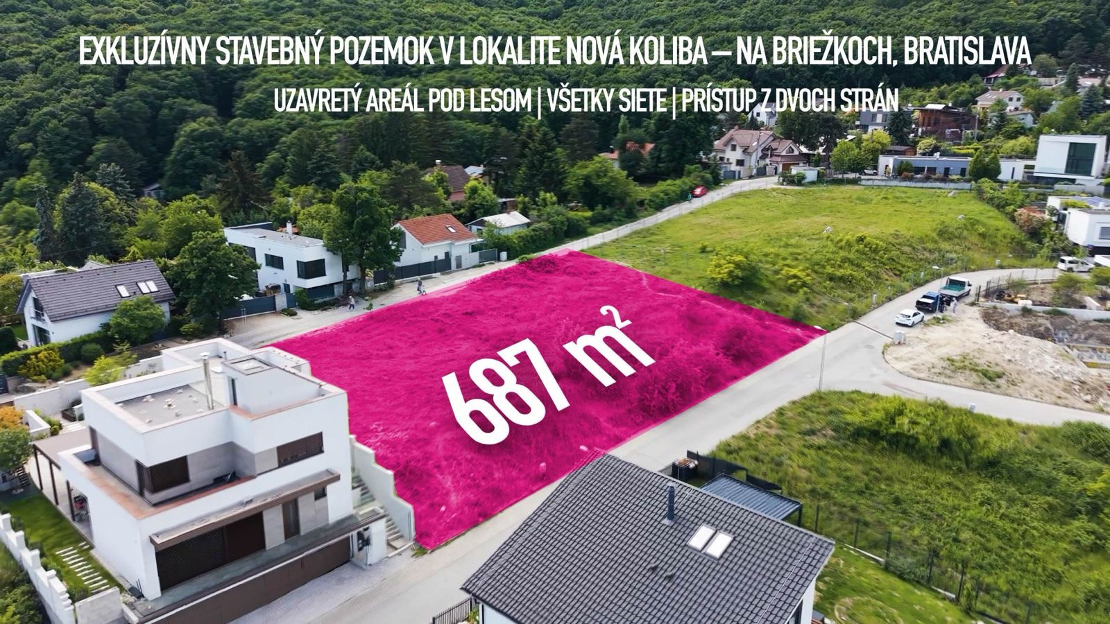 Predaj- exkluzívny stavebný pozemok v prestížnej lokalite Nová Koliba – Bratislava, Vinohrady
