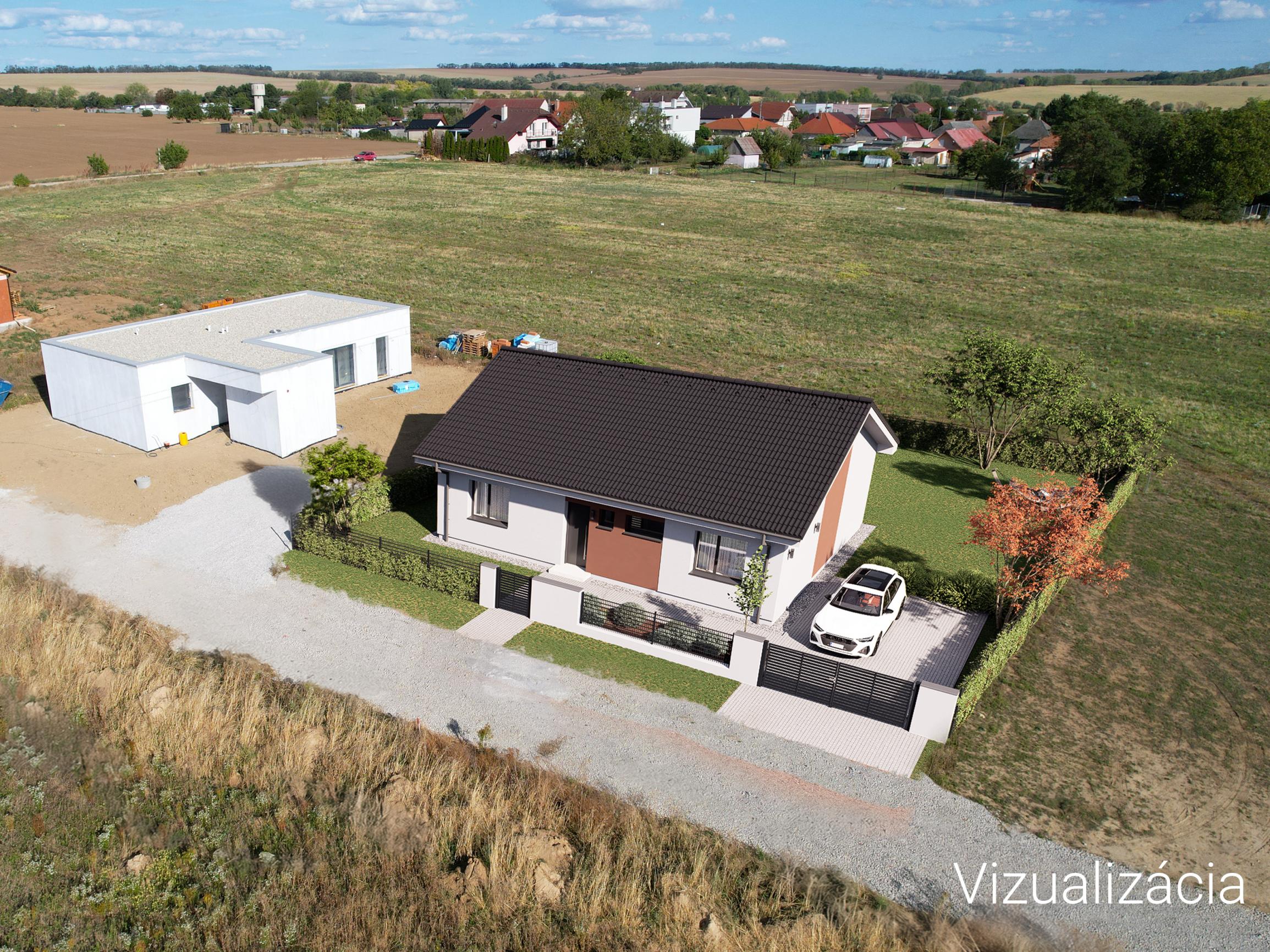 4-izbový tehlový bungalov v obci Golianovo