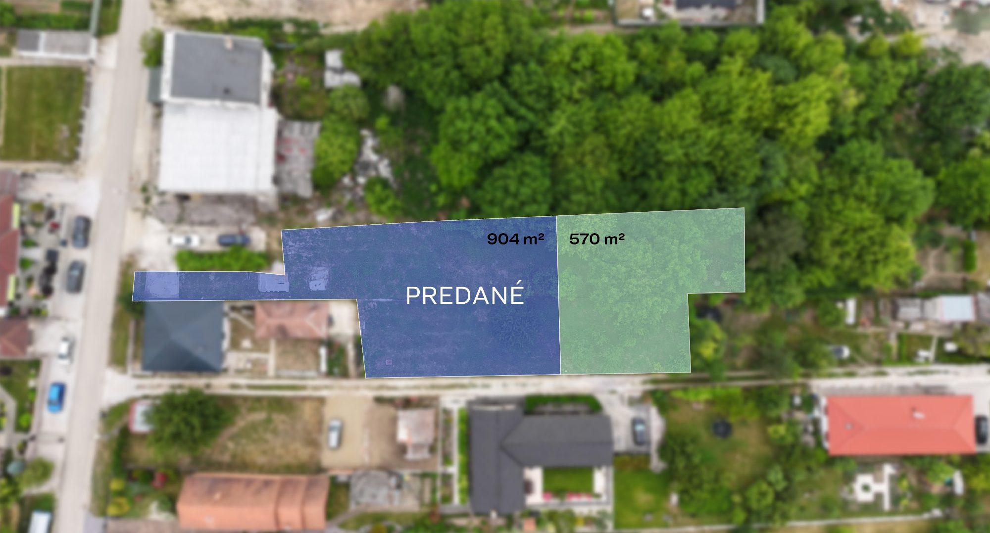 Stavebné pozemky v slepej ulici, Cabaj-Čápor