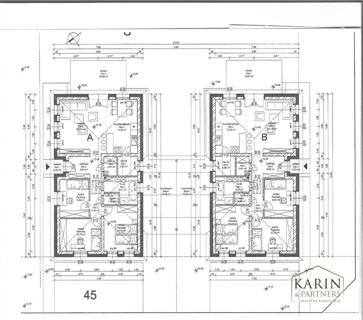 Predaj - 4 izbový rodinný dom - novostavba/typ Bungalov - Dunakiliti. HU
