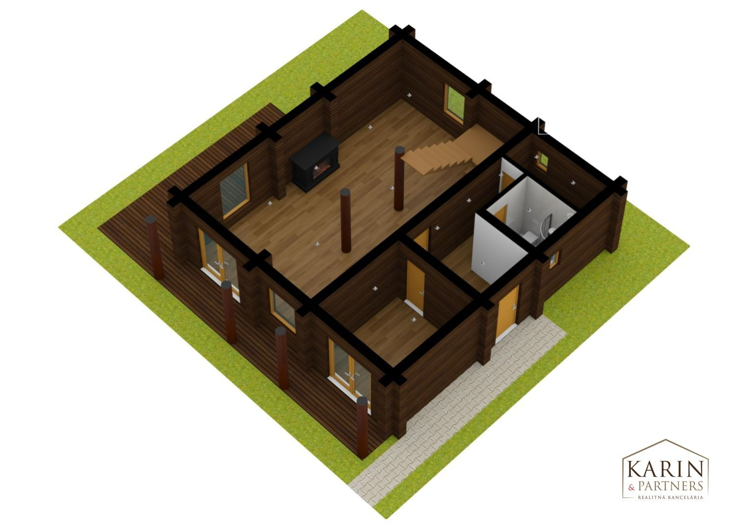 Predaj – Atraktívny zrubový rodinný dom s osobitou atmosférou - Devínska Nová Ves. BA IV- TOP PONUKA !