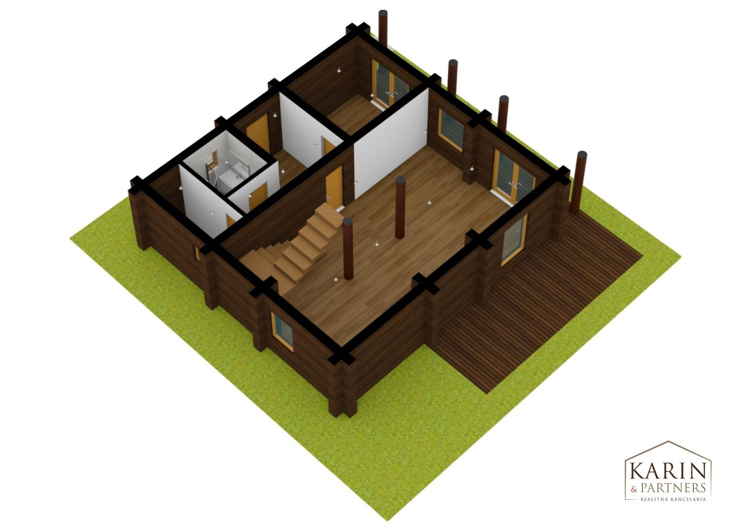 Predaj – Atraktívny zrubový rodinný dom s osobitou atmosférou - Devínska Nová Ves. BA IV- TOP PONUKA !