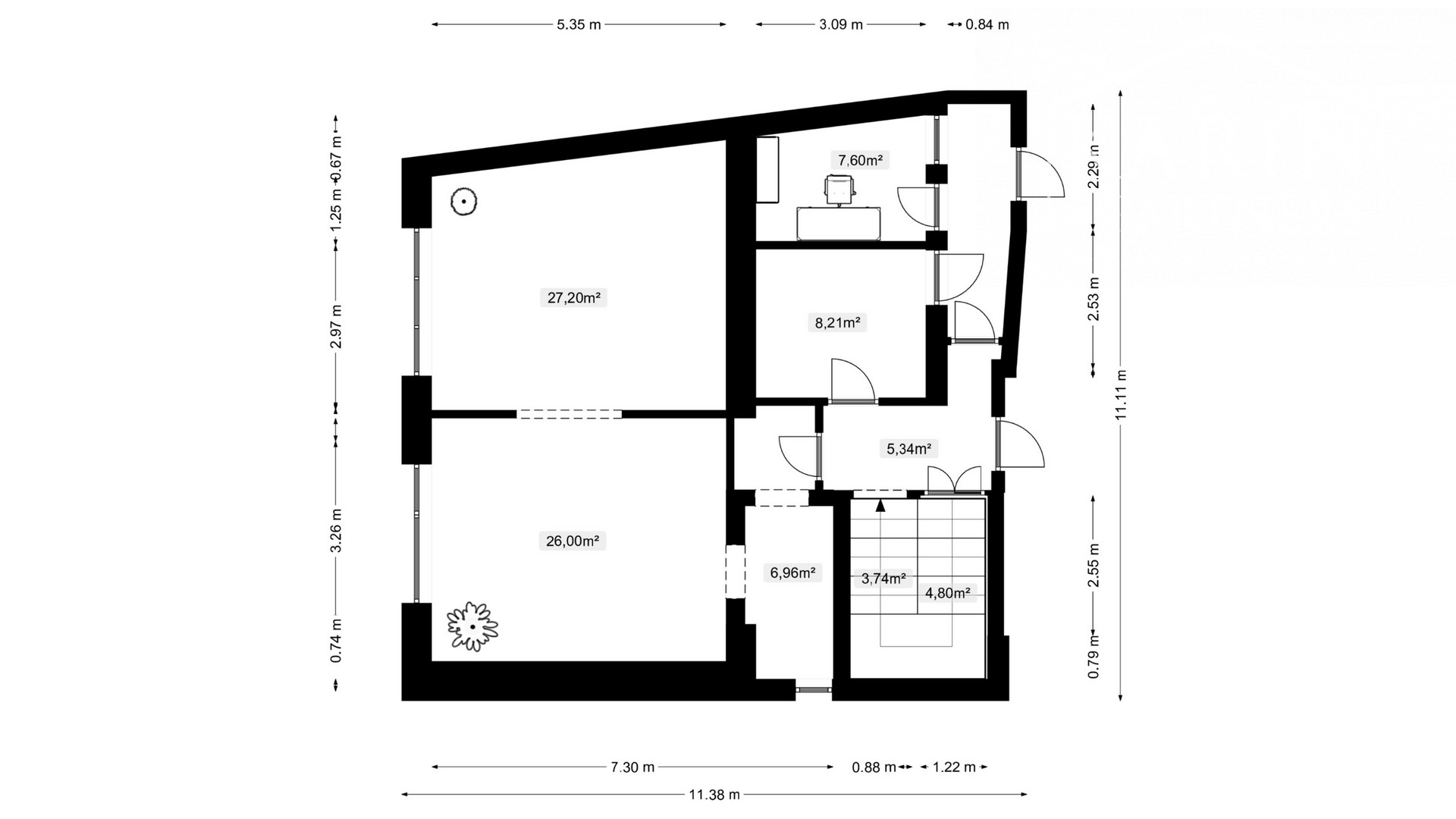 Budova – polyfunkčný objekt na pešej zóne v centre mesta SENEC