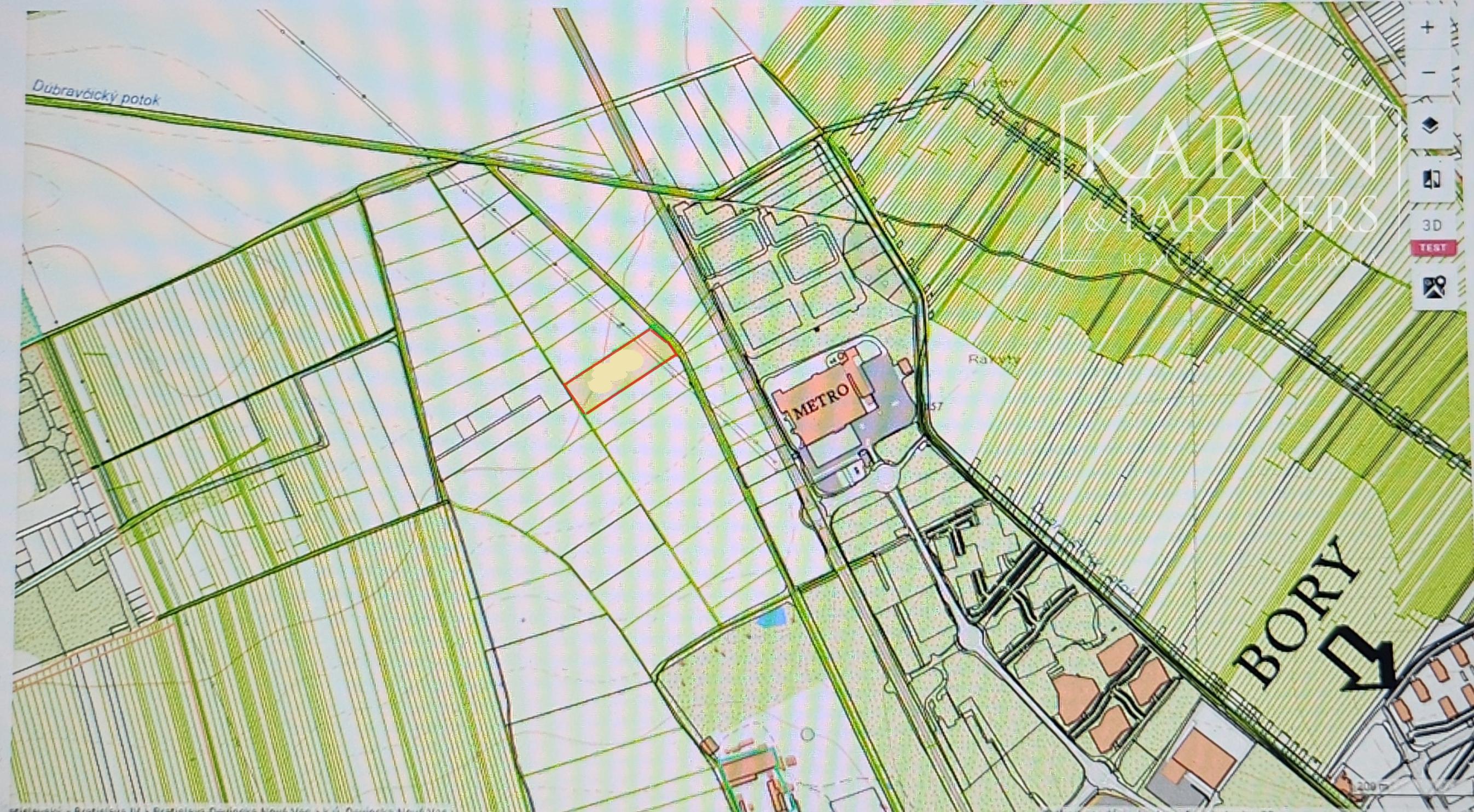 Predaj - Investičné pozemky orná pôda - lokalita Bory mč. DNV - BA IV