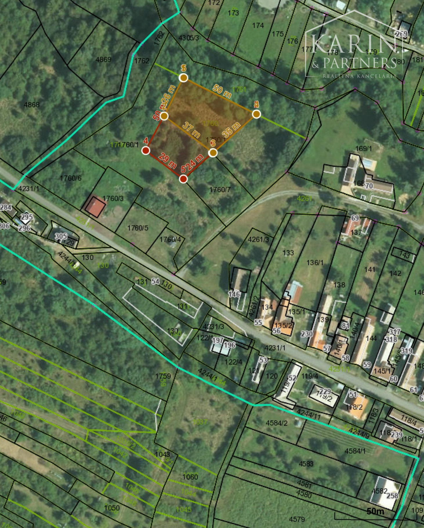 Stavebný pozemok 2060 m2 blízko kúpeľného mesta Dudince