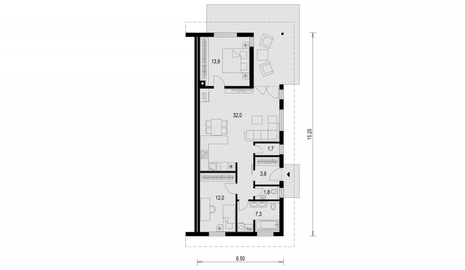 Predaj -  Rodinné domy  v modernom rezidenčnom projekte v obci Láb – okr. Malacky