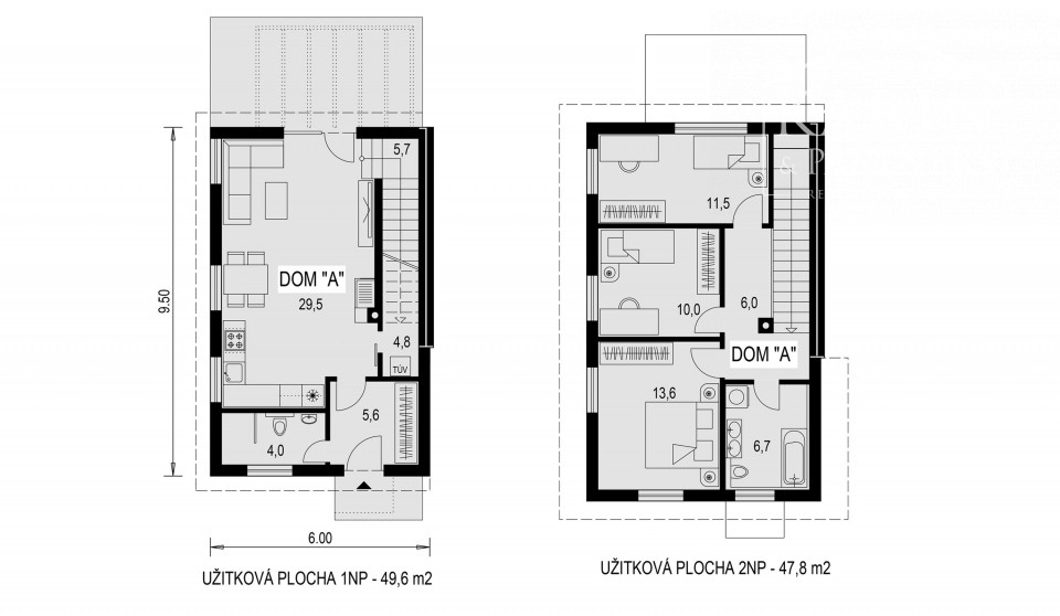 Predaj -  Rodinné domy  v modernom rezidenčnom projekte v obci Láb – okr. Malacky