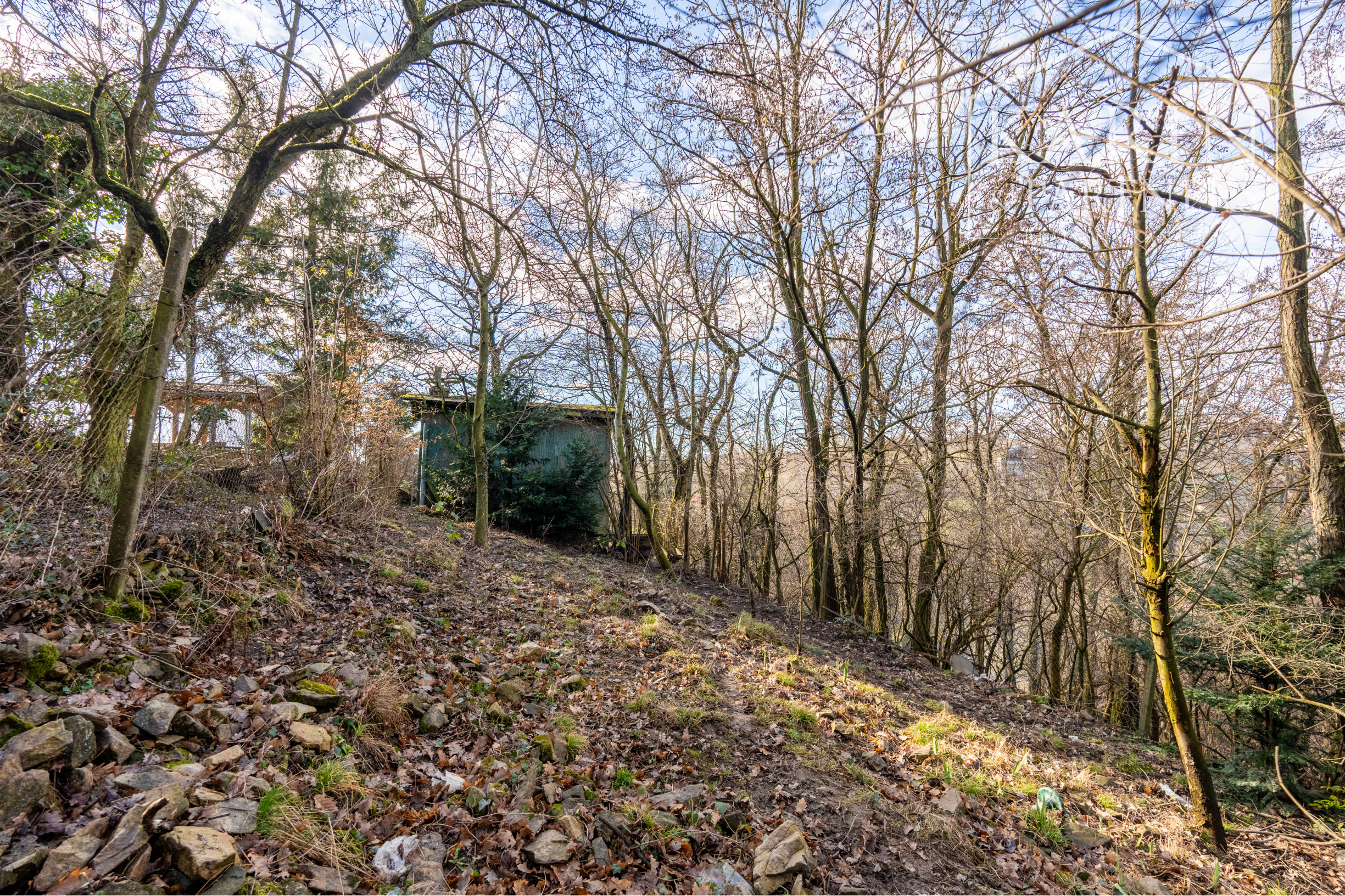Pozemok s chatkou (1633 m²) v prostredí Bratislavského lesa – Lamač, Zlatá Hora
