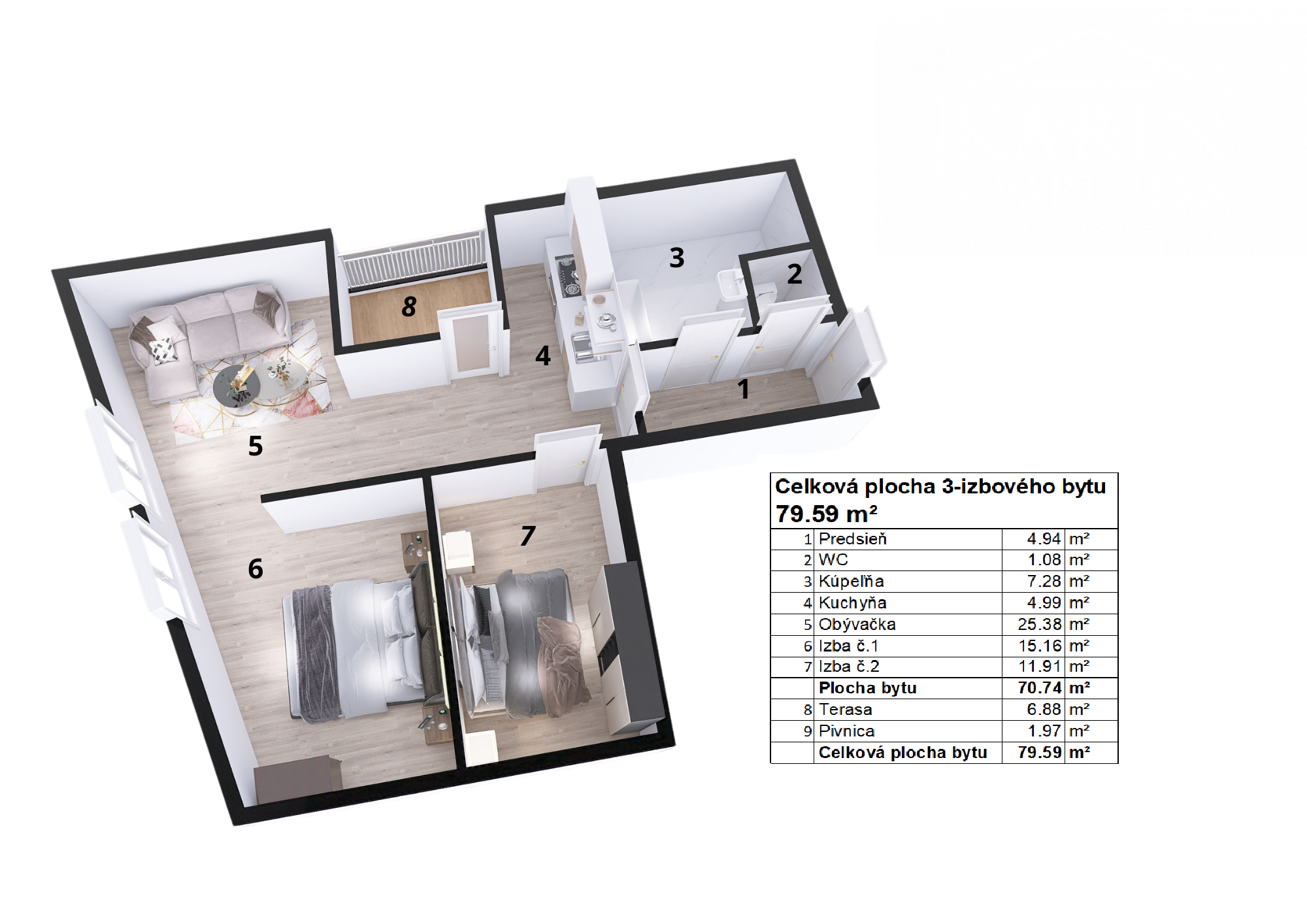 3i byt pod hradom Hainburg | terasa s výhľadom | parking