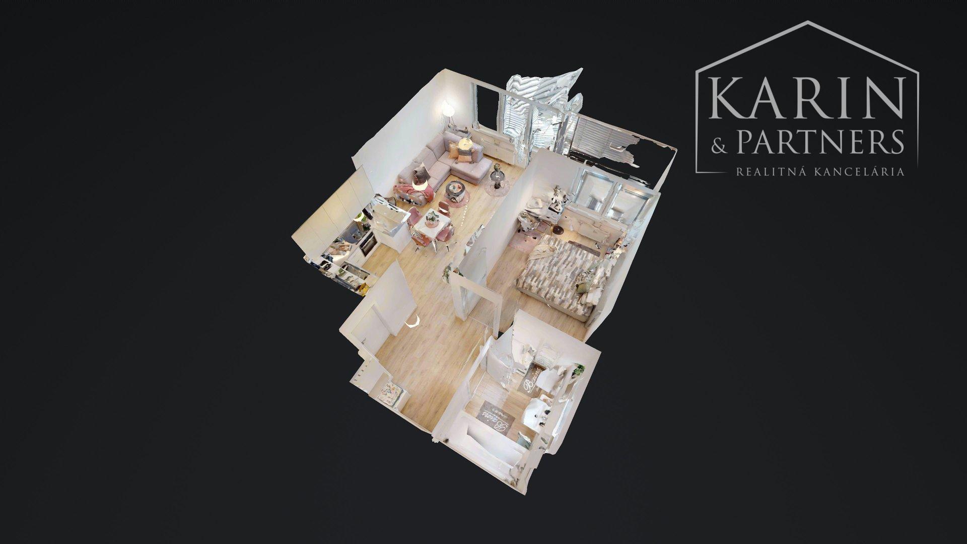 REZERVOVANÉ- Zariadený 2i. byt | loggia | šatník | parking | Malé Krasňany