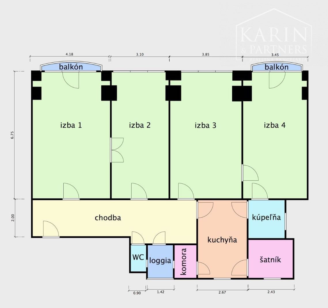 Predaj staromestský 4,5 izbový byt pri Eurovea.