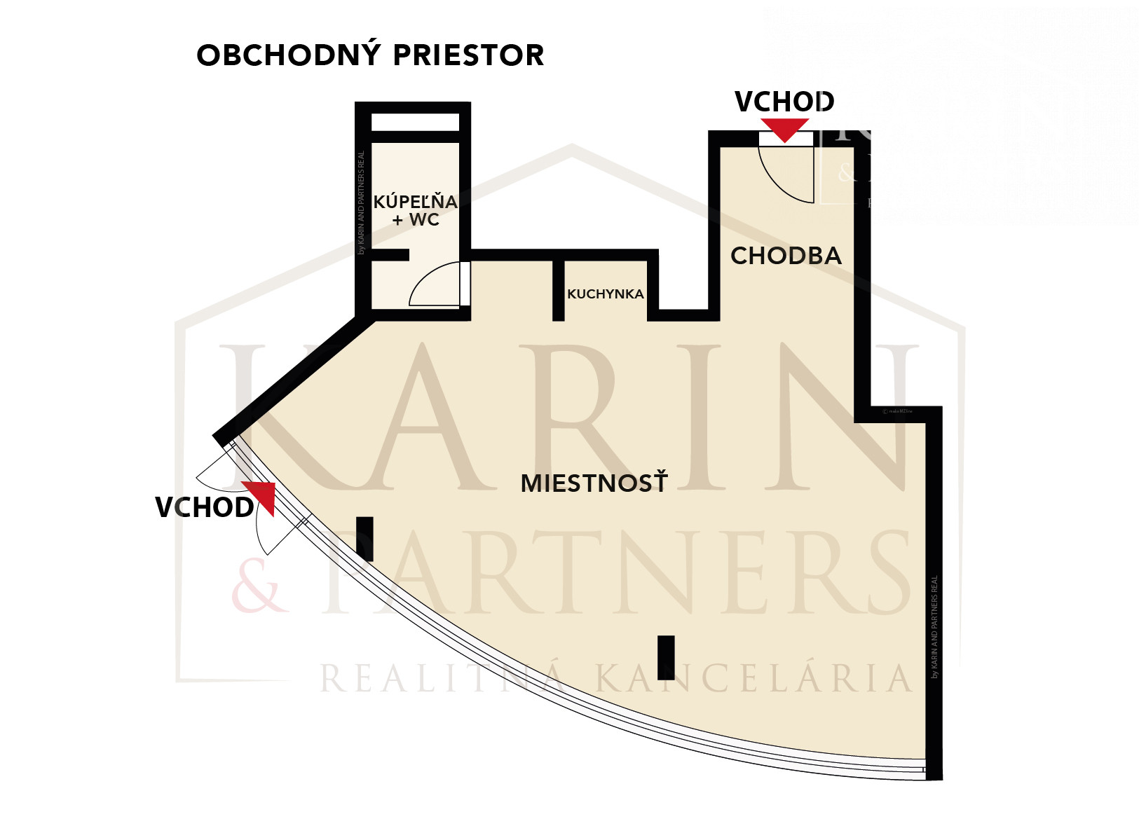 Nebytový priestor 82,22 m², Majerníkova ulica, Bratislava – Karlova Ves