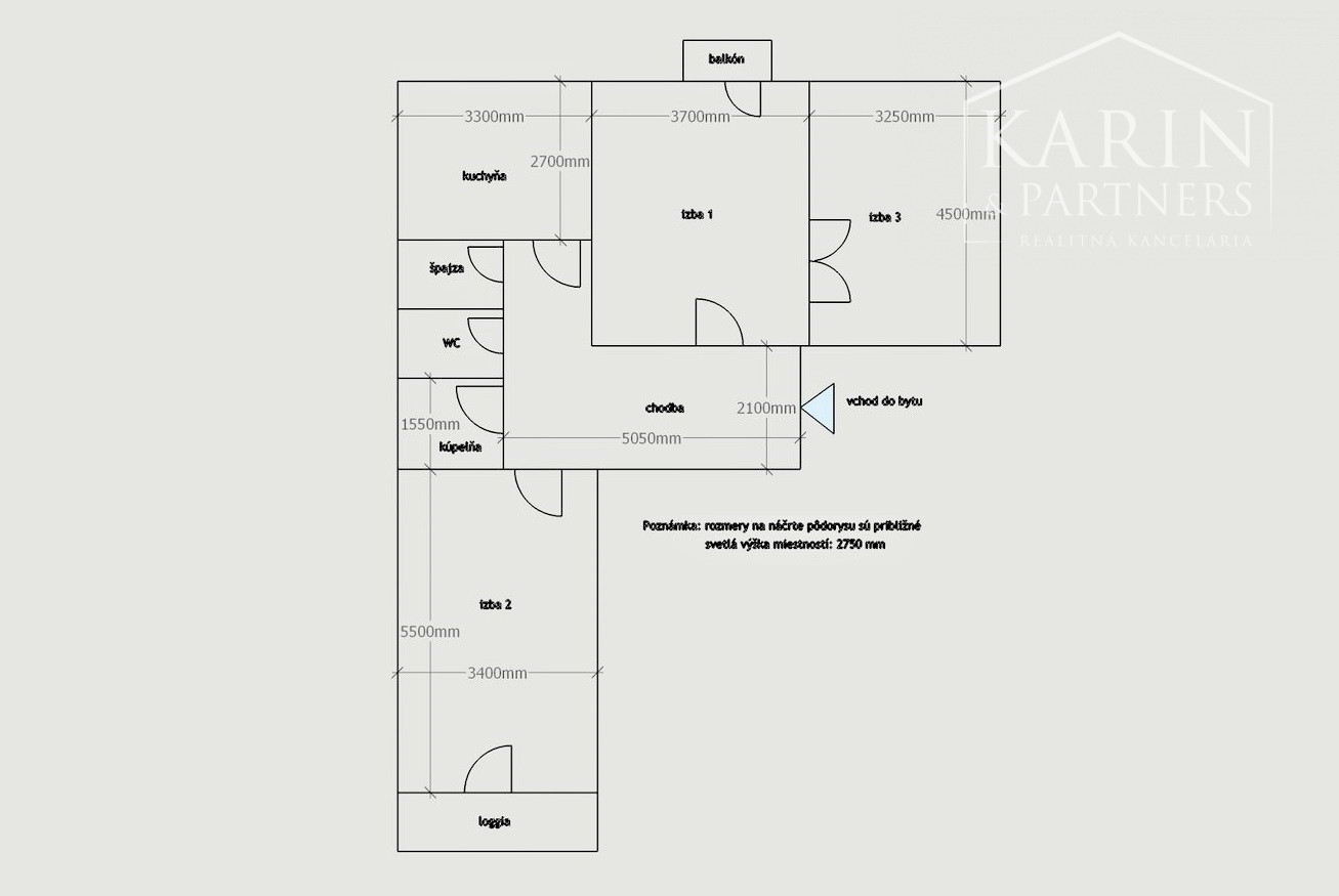 Predaj | 3-izbový byt | 83 m2 | tehlový dom | Karadžičova ulica | BA - Staré Mesto