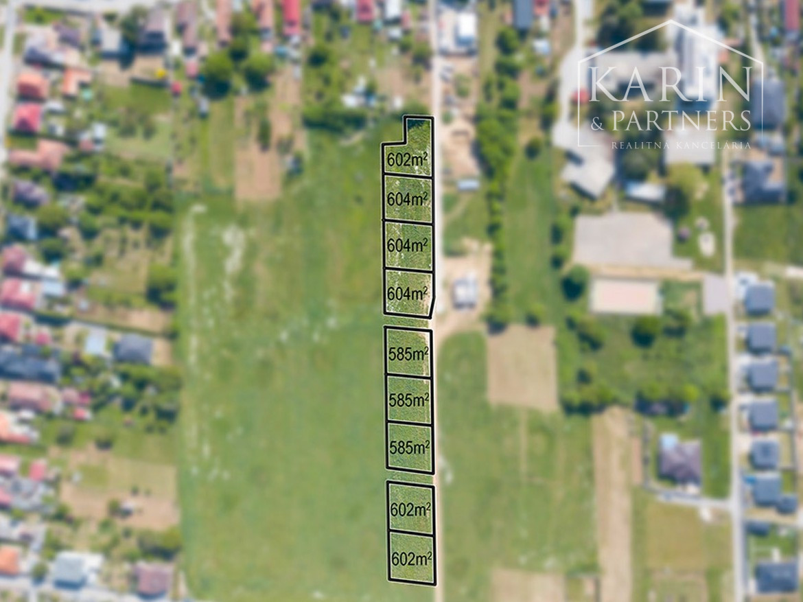 Stavebné pozemky (600 m2) Nitra - Golianovo