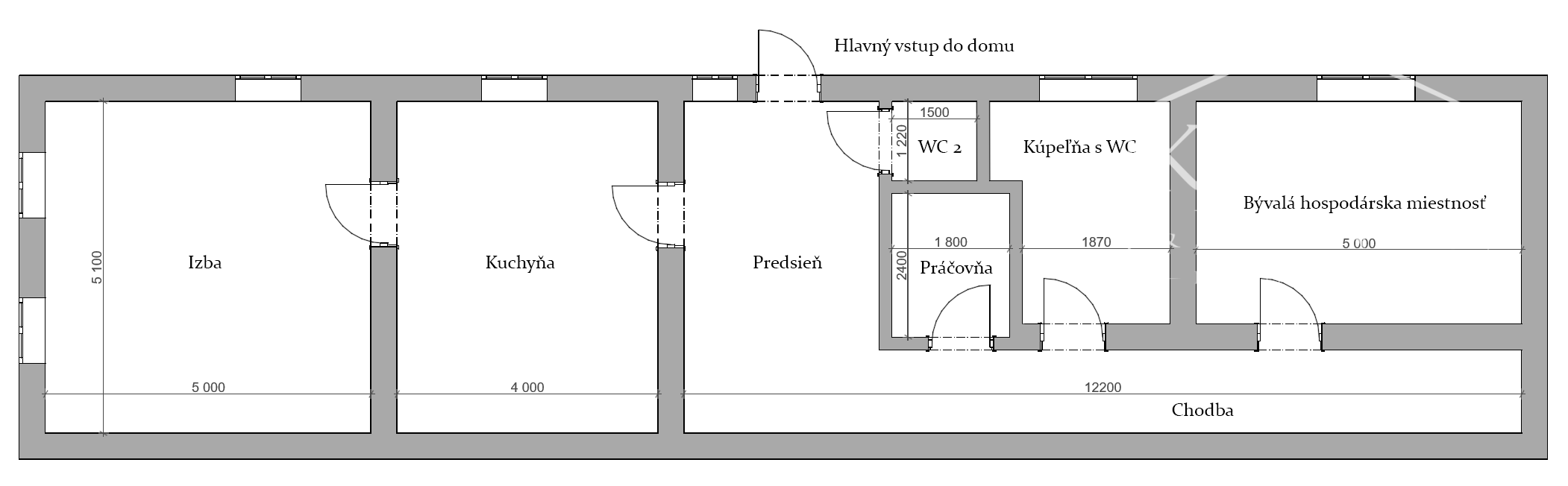 Vidiecky rodinný dom s krásnym pozemkom v Kuklove