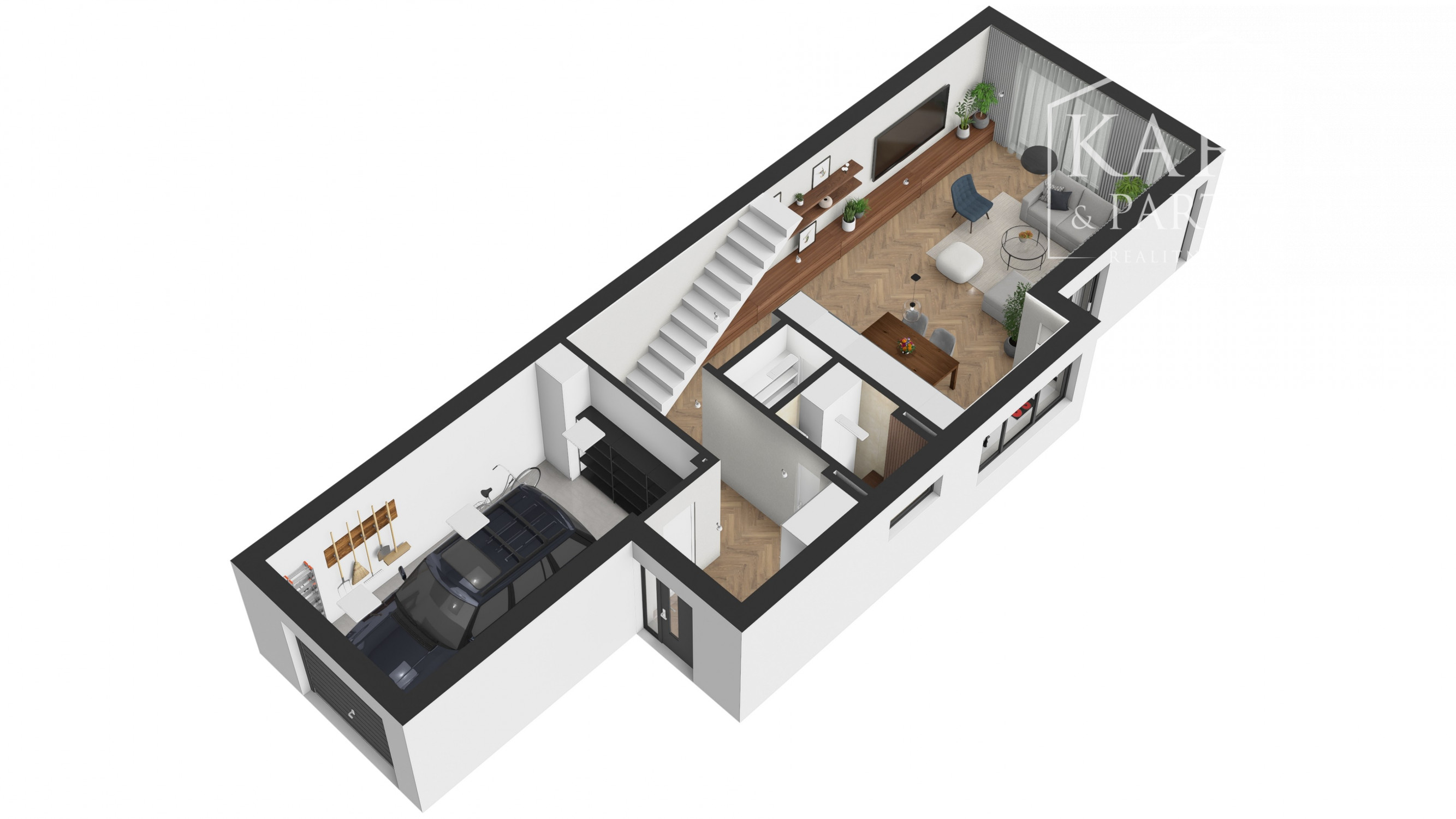 Na predaj rodinný dom, dvojdom A, v Šamoríne, ul. Podlesná