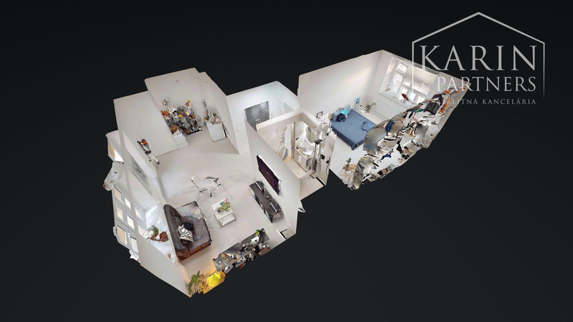 REZERVOVANÝ KVALITNE A MODERNE ZREKONŠTRUOVANÝ 2I BYT S TERASOU A PIVNICOU