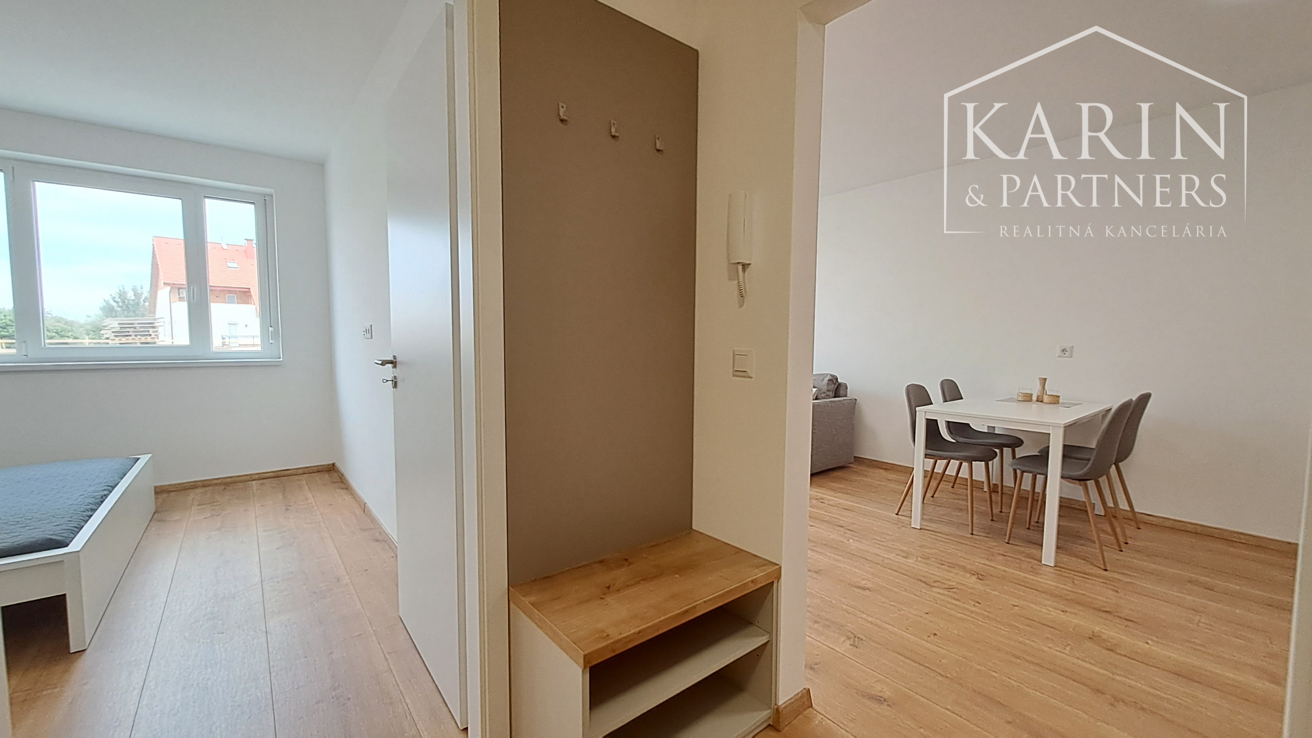 Prenájom nový zariadený 2-izbový byt s parkovaním v novostavbe, Rajka