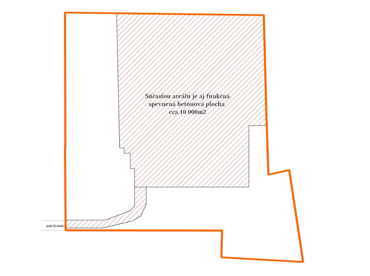 INVESTIČNÁ NEHNUTEĽNOSŤ - PRIEMYSELNÁ ZÓNA - VÝROBNÝ AREÁL