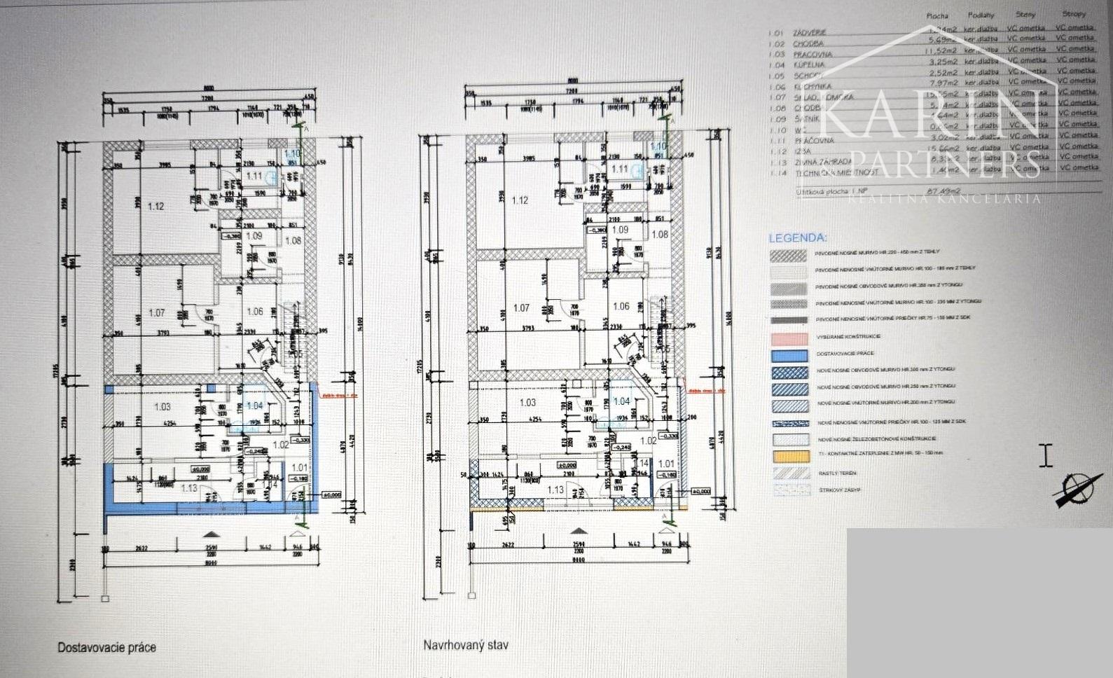 Predaj – Prízemný 4 izbový rodinný dom s obytným podkrovím – Bratislava II Ružinov mč. Trnávka.