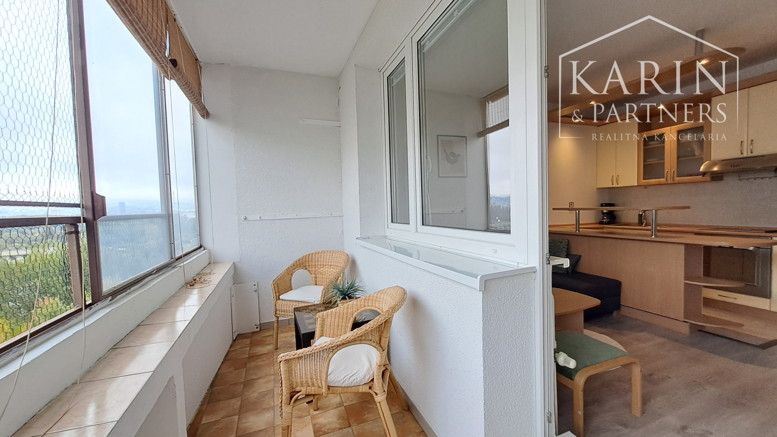 Prenájom zariadený 2-izbový byt, dve lodžie, Šustekova ul., Bratislava V Petržalka