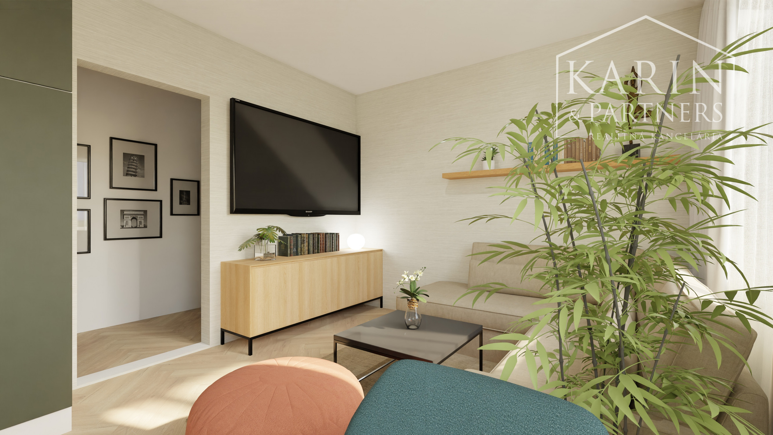 Vajnory - 3 izbový byt s loggiou, pivnicou  a parkovaním