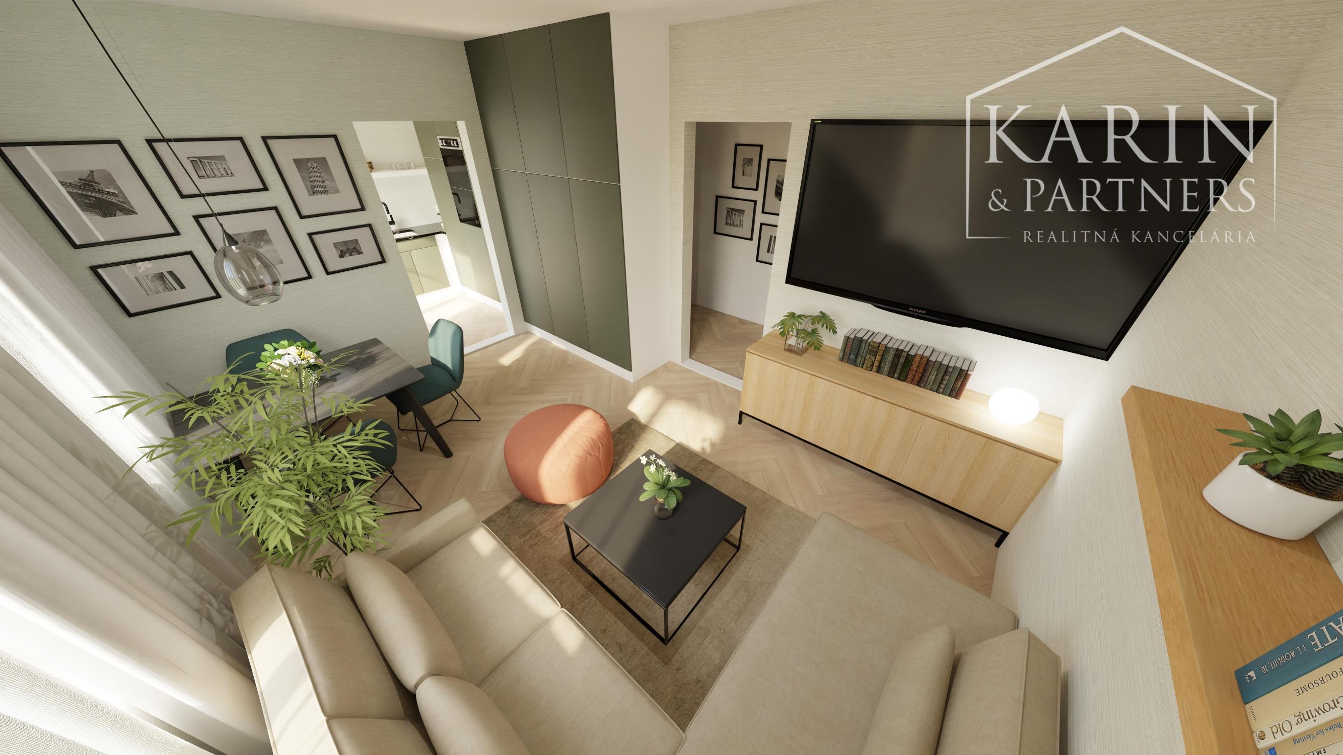 Vajnory - 3 izbový byt s loggiou, pivnicou  a parkovaním