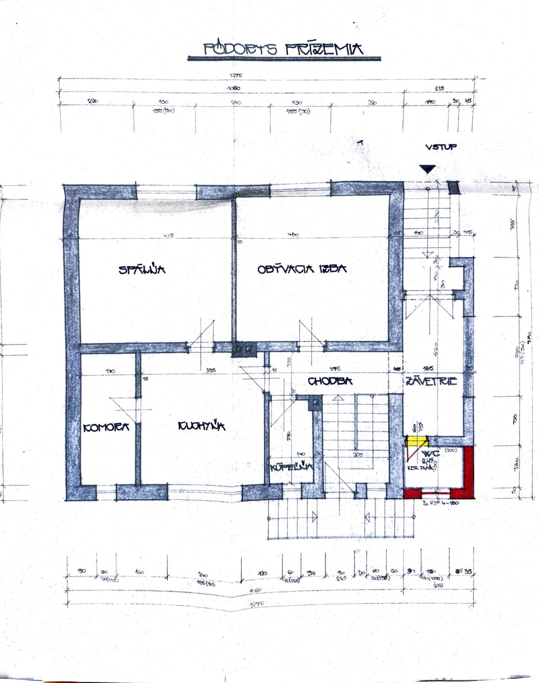Priestranný 4-izbový rodinný dom, Petrova Ves