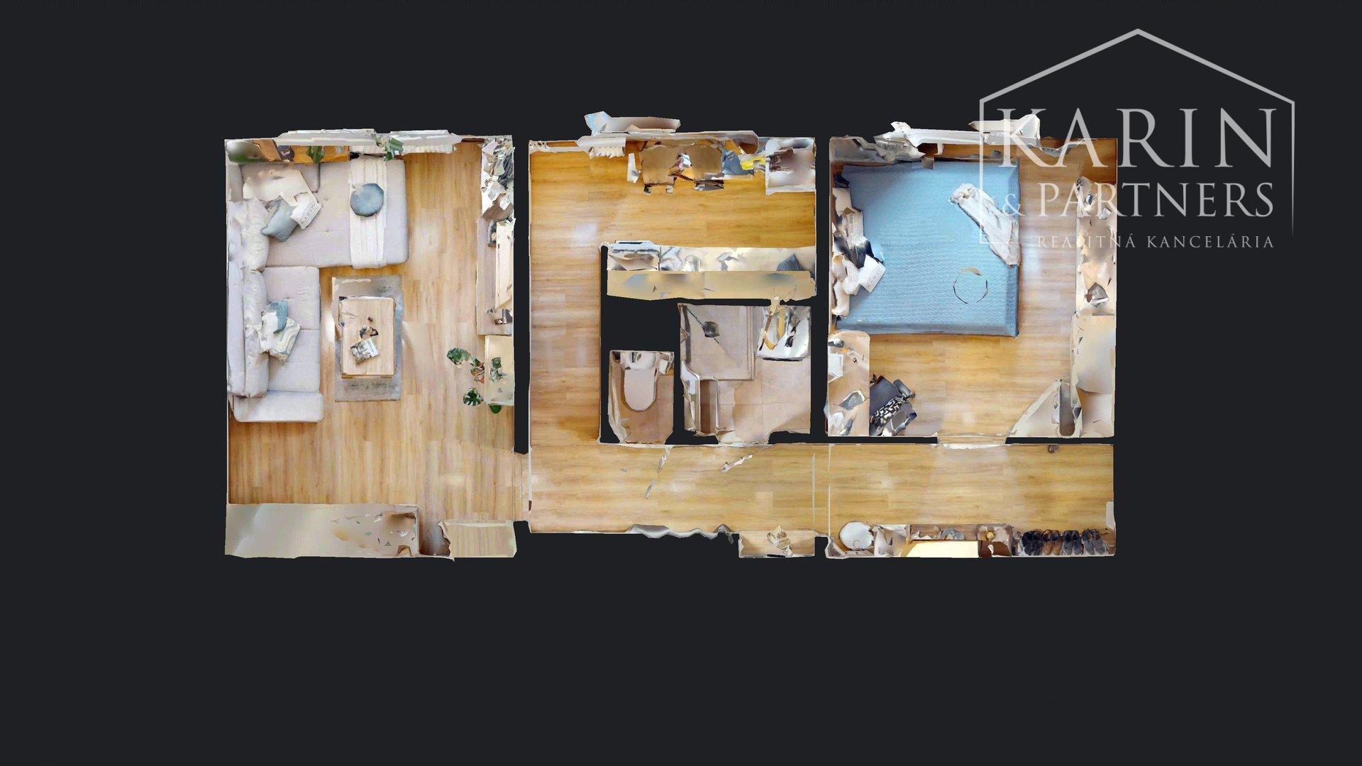 KOMPLETNE ZREKONŠTRUOVANÝ A ZARIADENÝ 2I BYT S PIVNICOU