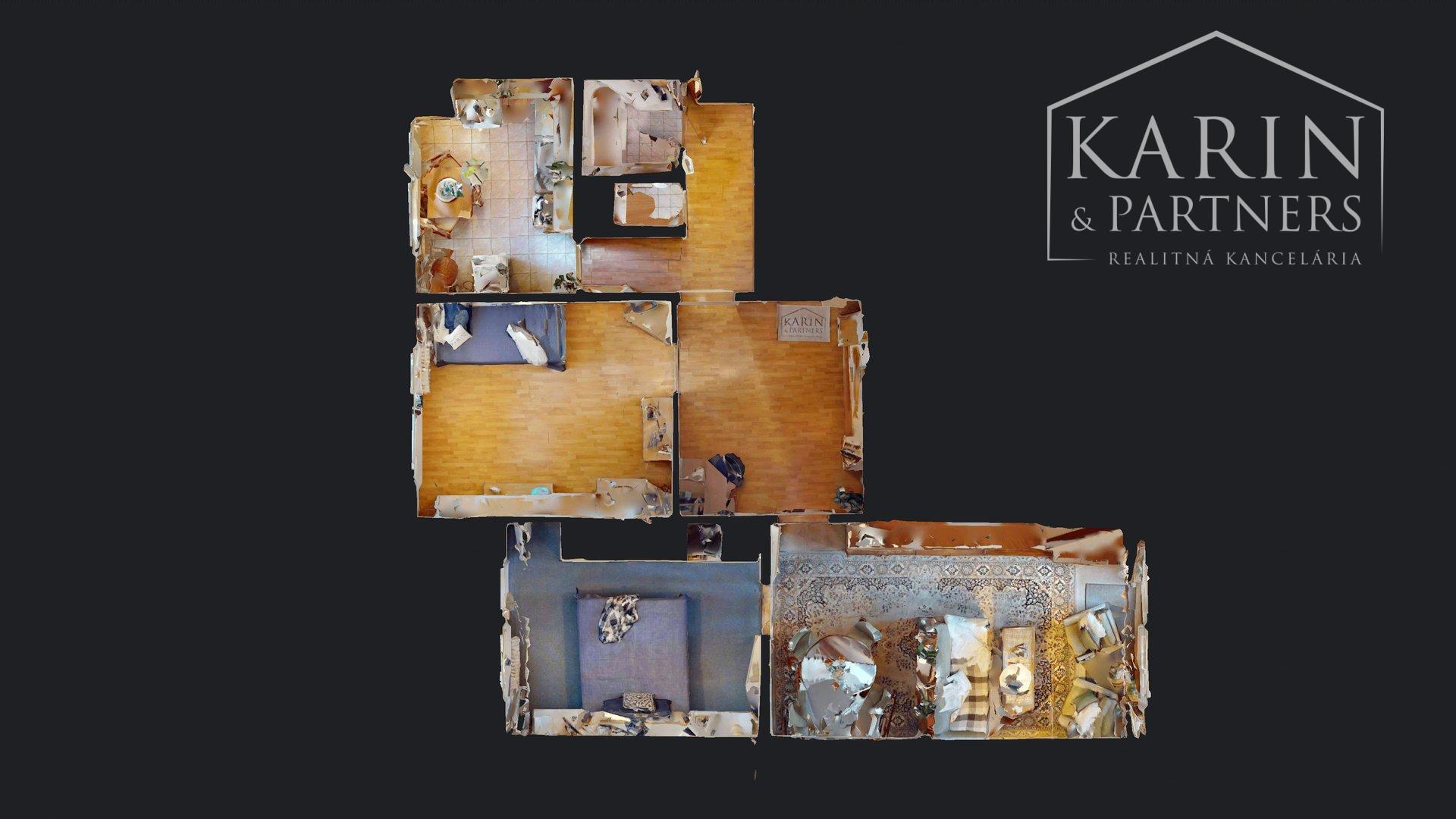 KOMPLETNE ZARIADENÝ 3I BYT S 2 LODŽIAMI A PIVNICOU