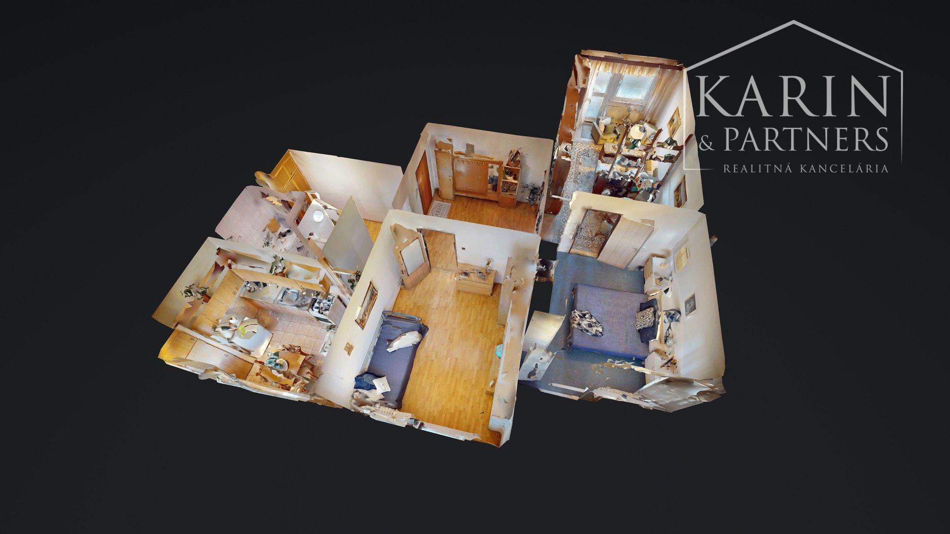 KOMPLETNE ZARIADENÝ 3I BYT S 2 LODŽIAMI A PIVNICOU