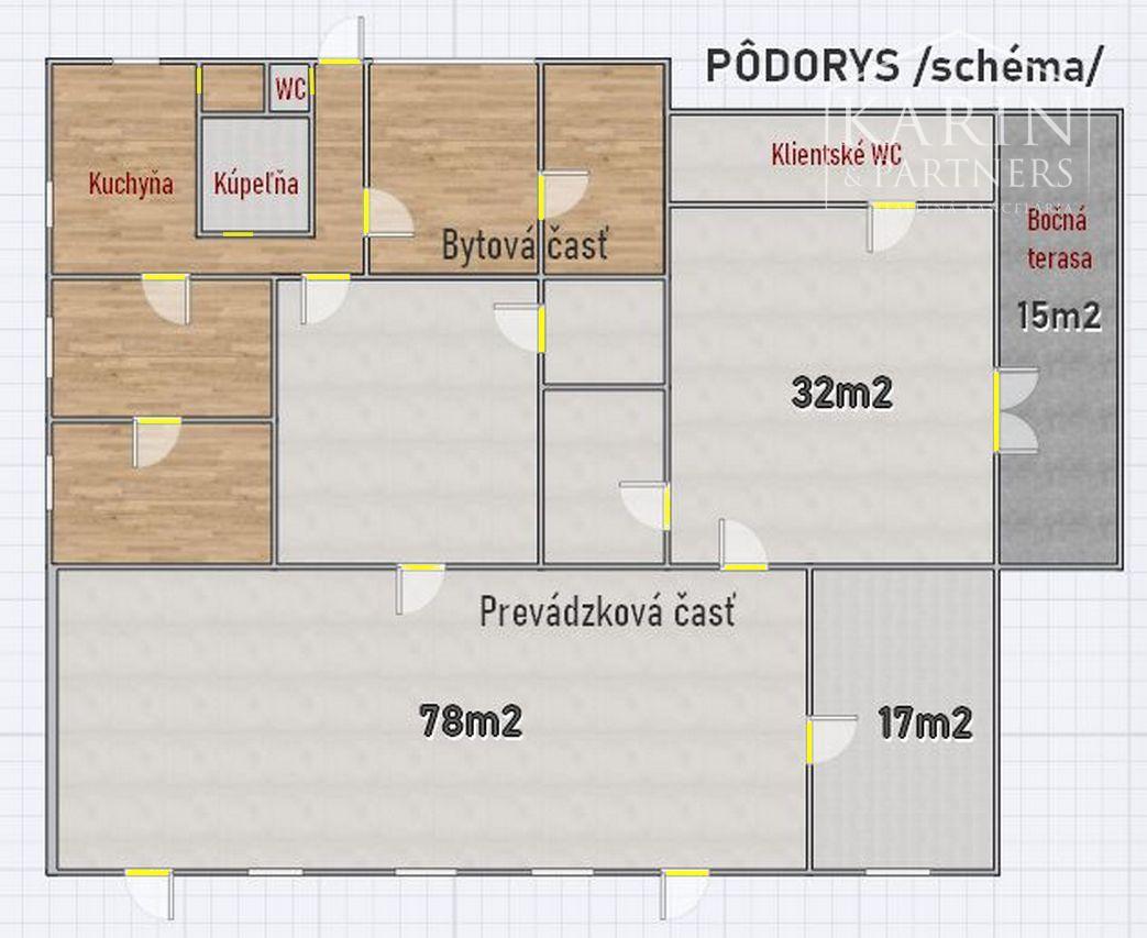 NA PREDAJ-Prevádzková budova+3i byt v centre obce Palárikovo