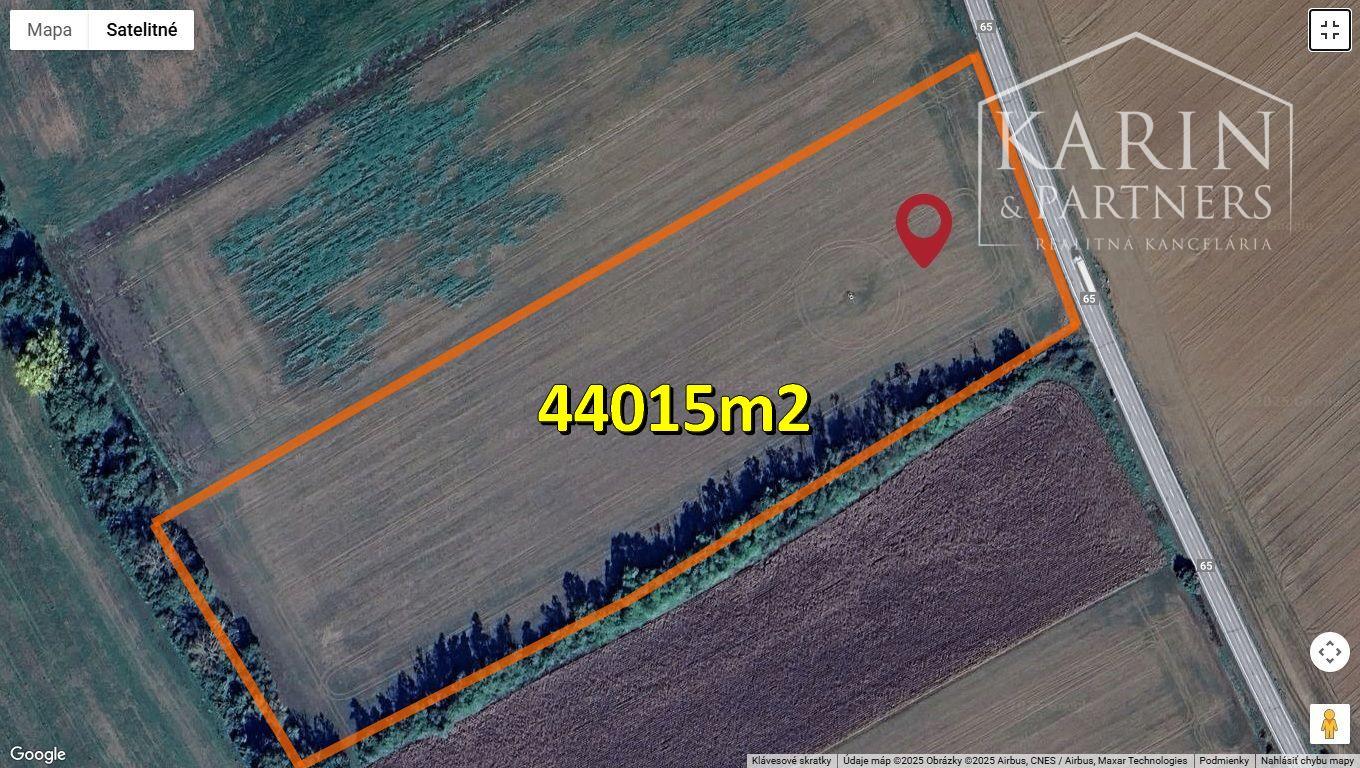 EXKLUZÍVNE: Investičný pozemok cca. 44015m2, k.ú.Neverice /Nitra 14km/