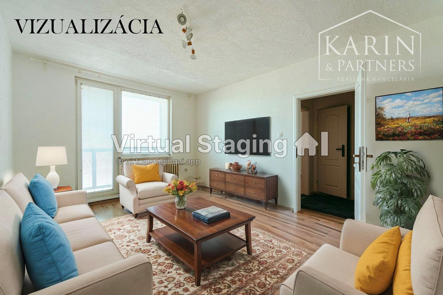 3i byt s dvoma balkónmi v blízkosti centra mesta Senica