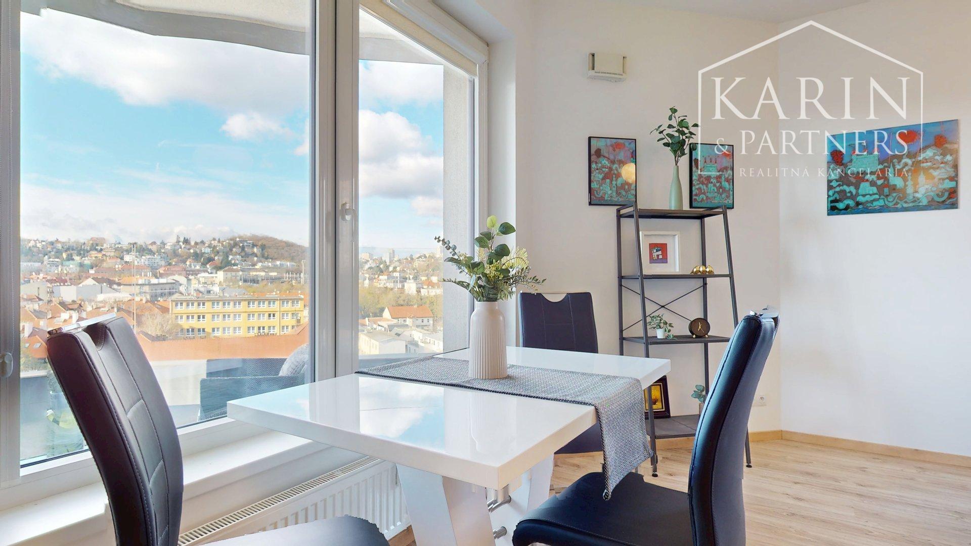 KOMPLETNE VKUSNE A KVALITNE ZARIADENÝ 2I BYT S LODŽIOU A GARÁŽOVÝM STOJISKOM