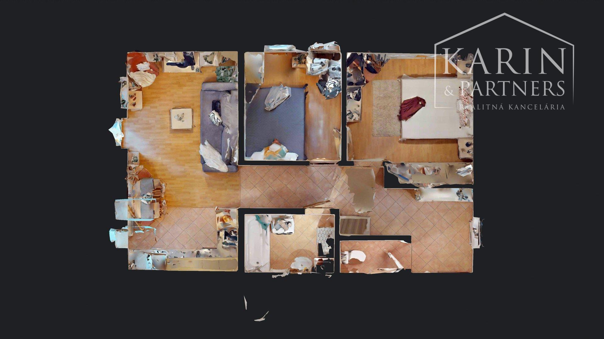 3-izbový byt s balkónom v centre obce Zohor | Školská ulica