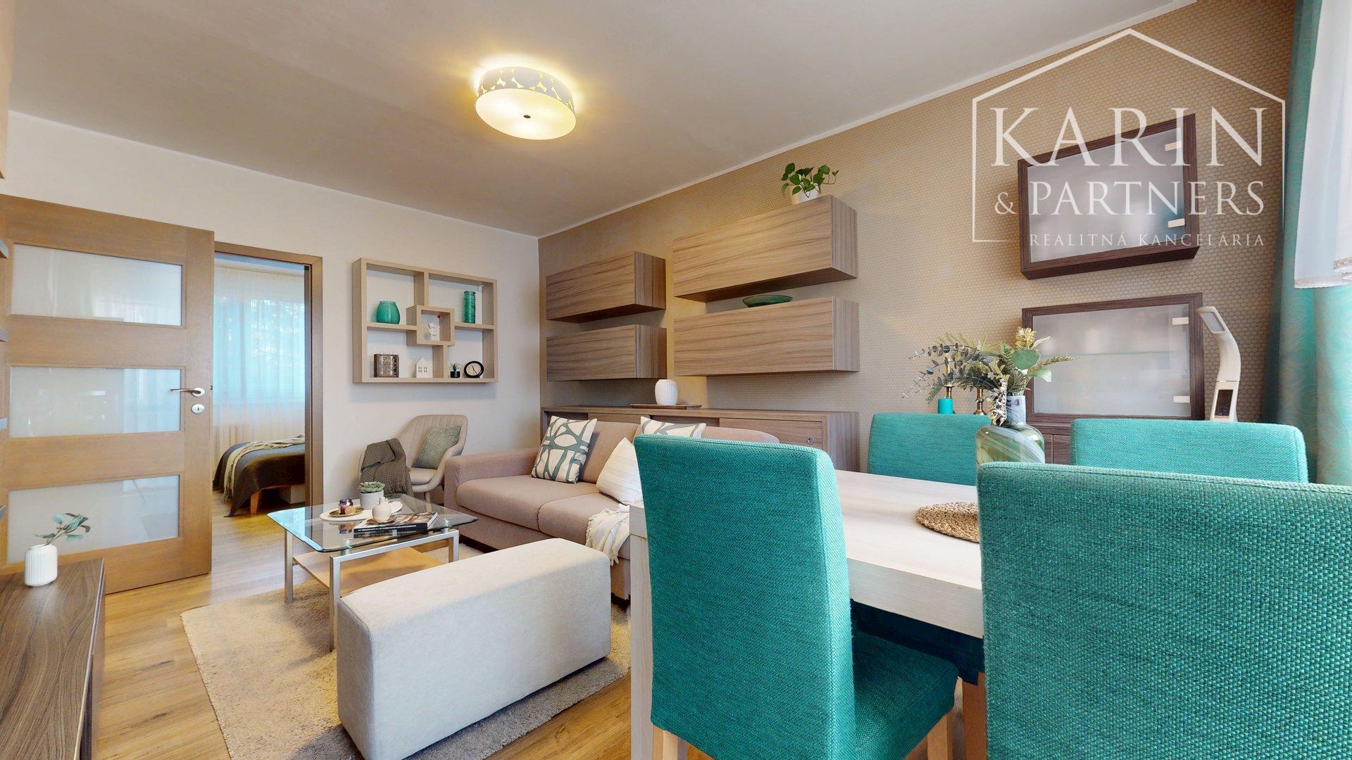 KOMPLETNE ZREKONŠTRUOVANÝ A ZARIADENÝ 4I BYT S LODŽIOU A PIVNICOU