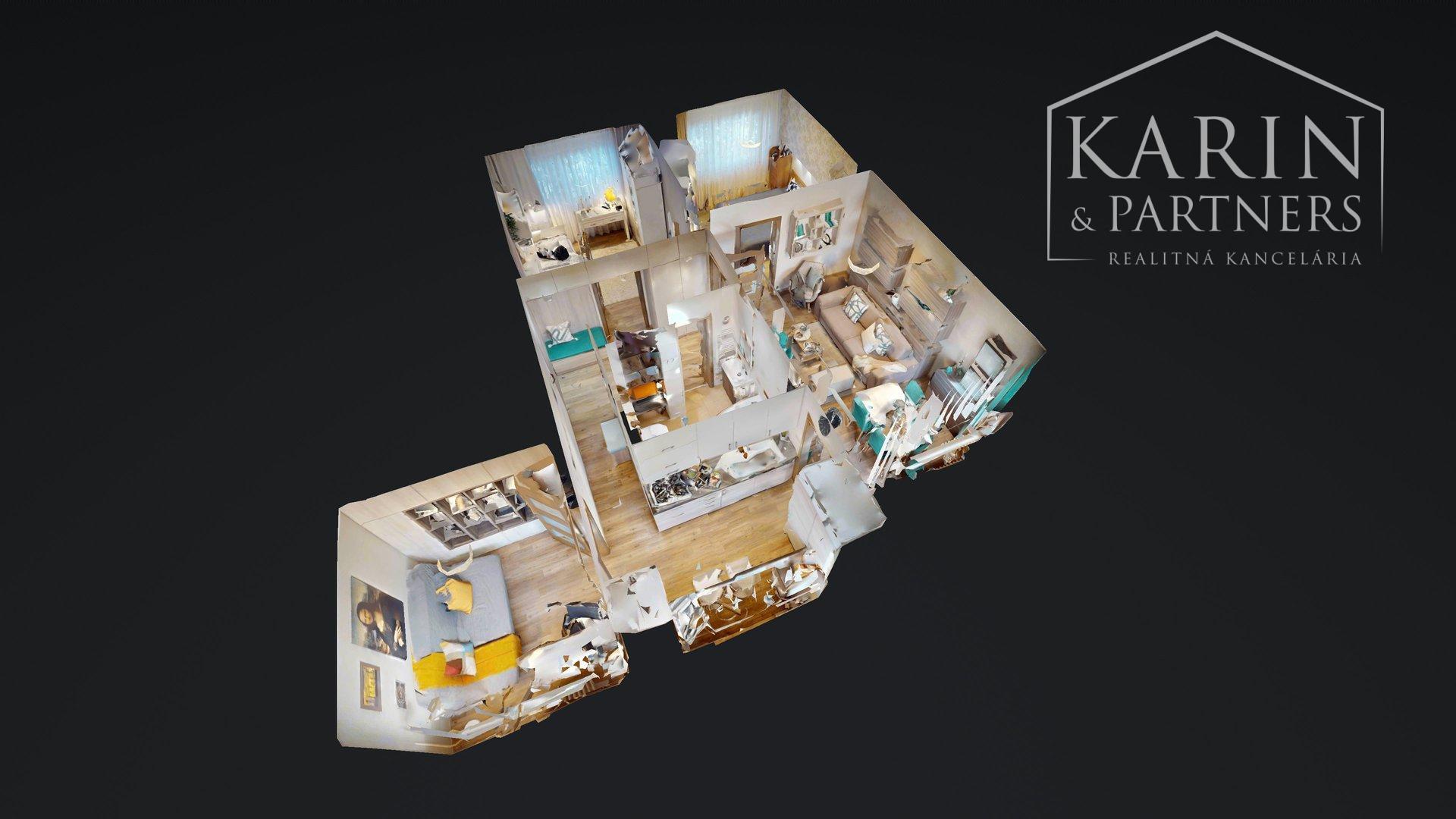 KOMPLETNE ZREKONŠTRUOVANÝ A ZARIADENÝ 4I BYT S LODŽIOU A PIVNICOU