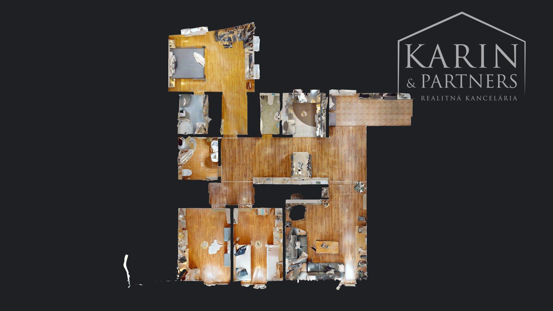 VÝNIMOČNE PRIESTRANNÝ A SVETLÝ 4I BYT S KRBOM A 2 BALKÓNMI