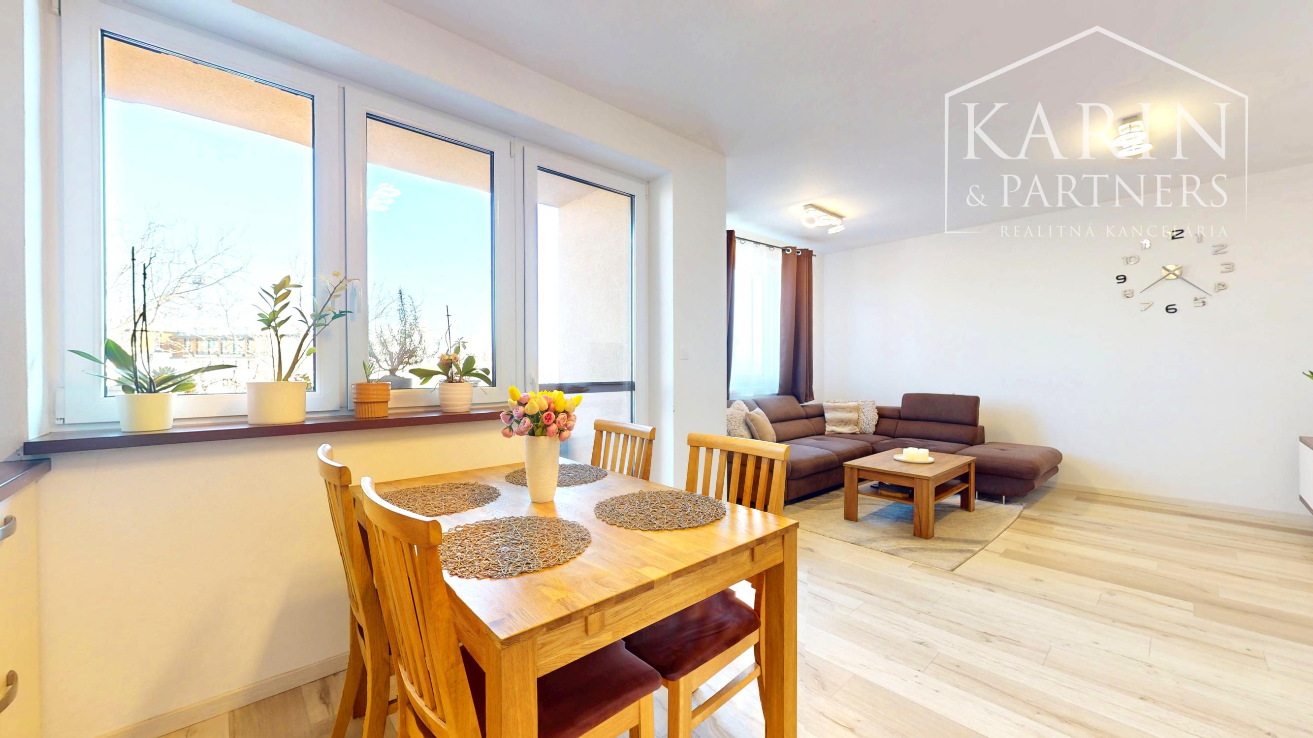 3-izbový byt s atmosférou rodinného domu, terasou a podkrovím