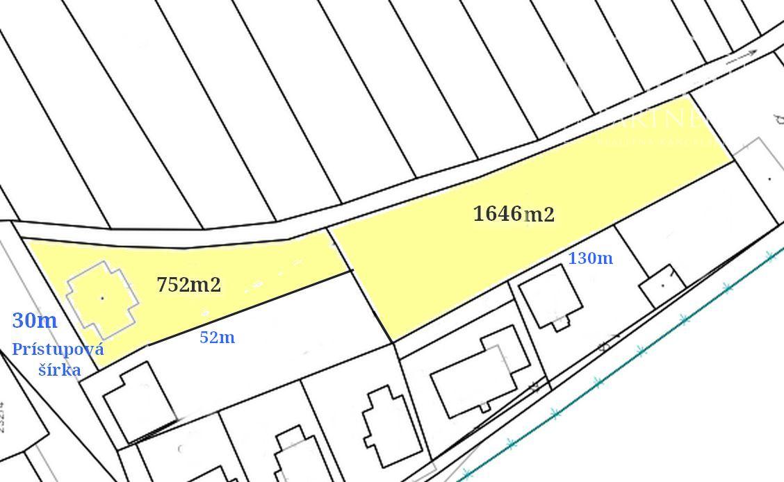 Stavebné pozemky Palárikovo (IBV), celková výmera cca.2400m2