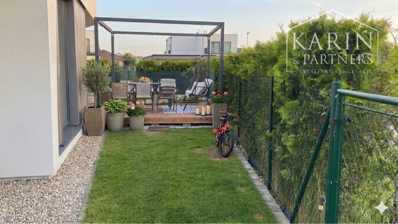 3 izbový byt so záhradou v Malinove na predaj